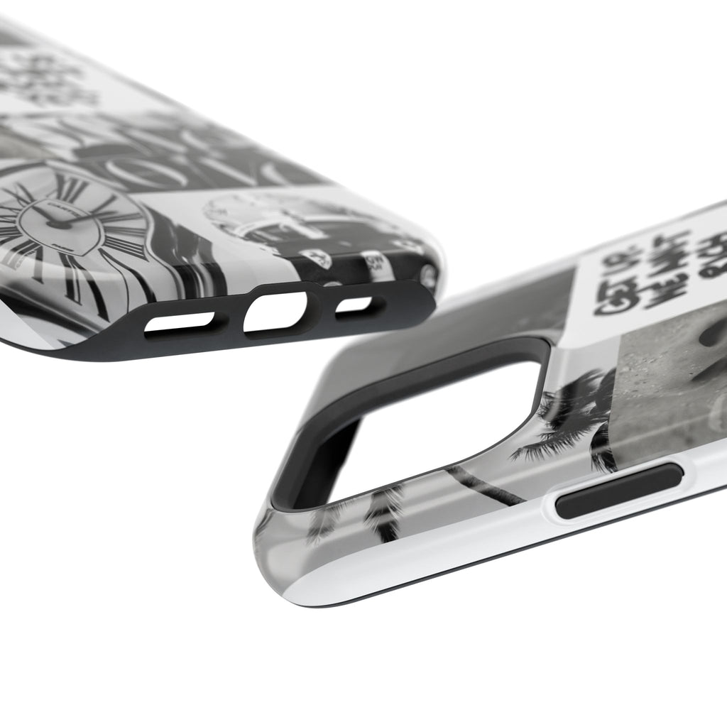 Phone Case — Black & White Collage 'Get Up. We Ain't Rich Yet.' Magnetic Impact Case