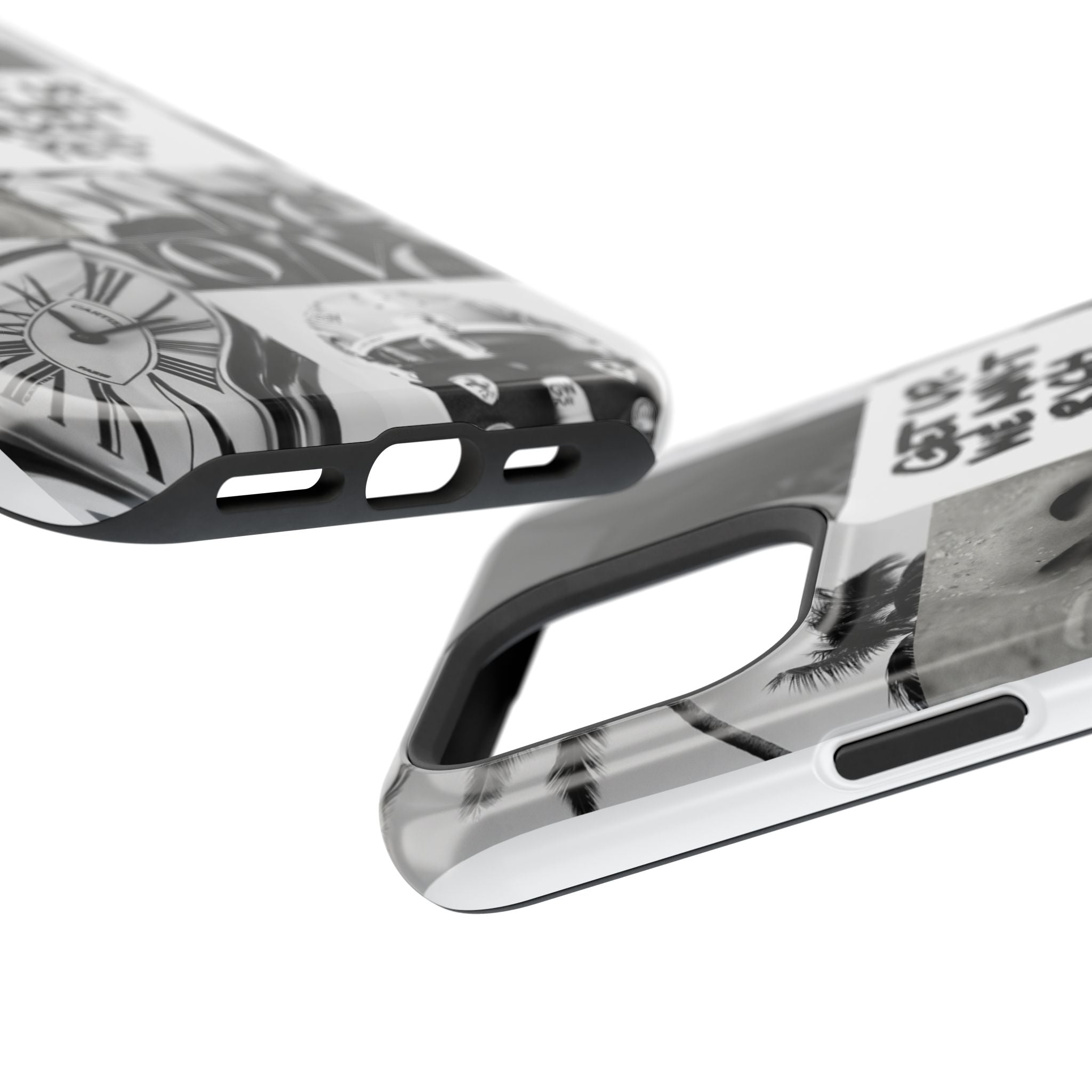 Phone Case — Black & White Collage 'Get Up. We Ain't Rich Yet.' Magnetic Impact Case