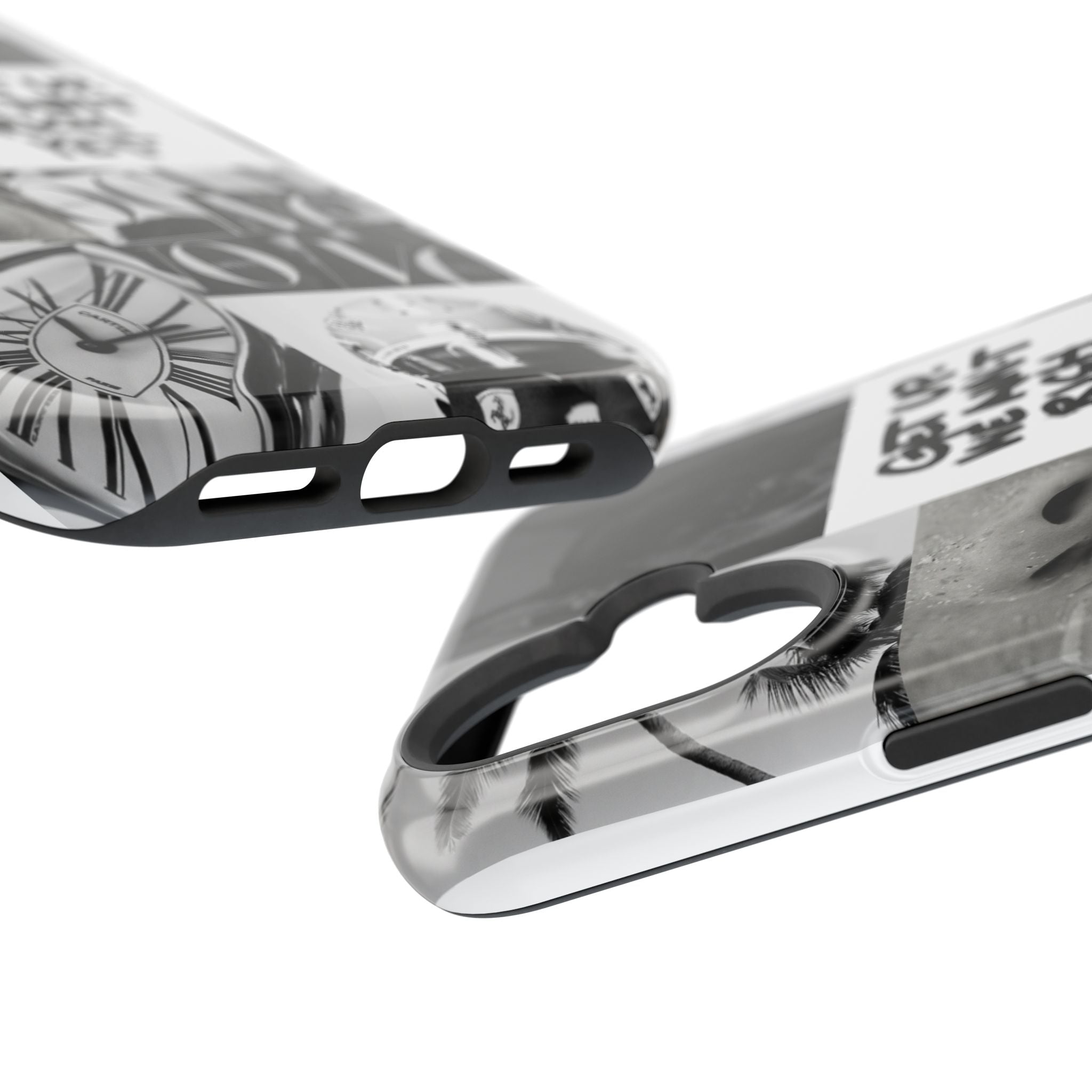 Phone Case — Black & White Collage 'Get Up. We Ain't Rich Yet.' Magnetic Impact Case