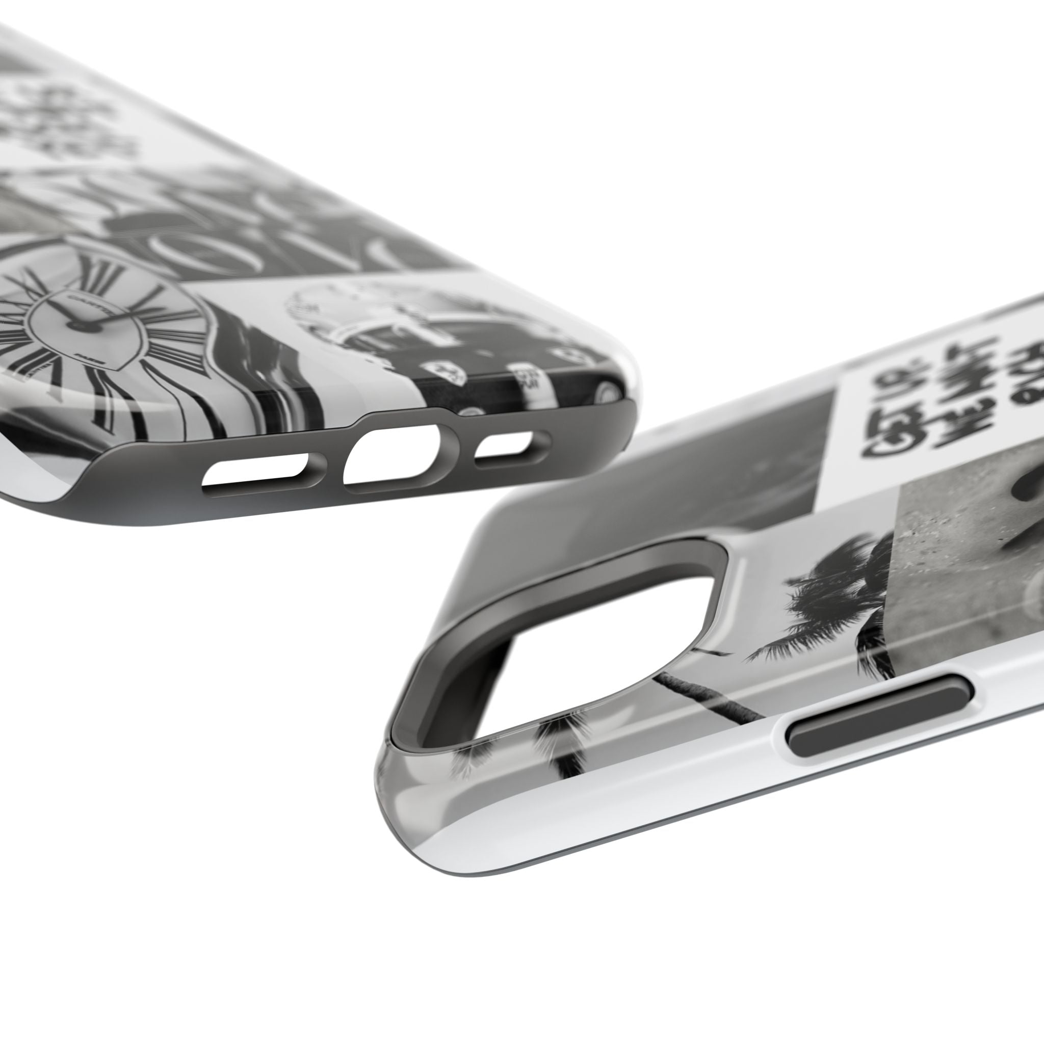 Phone Case — Black & White Collage 'Get Up. We Ain't Rich Yet.' Magnetic Impact Case