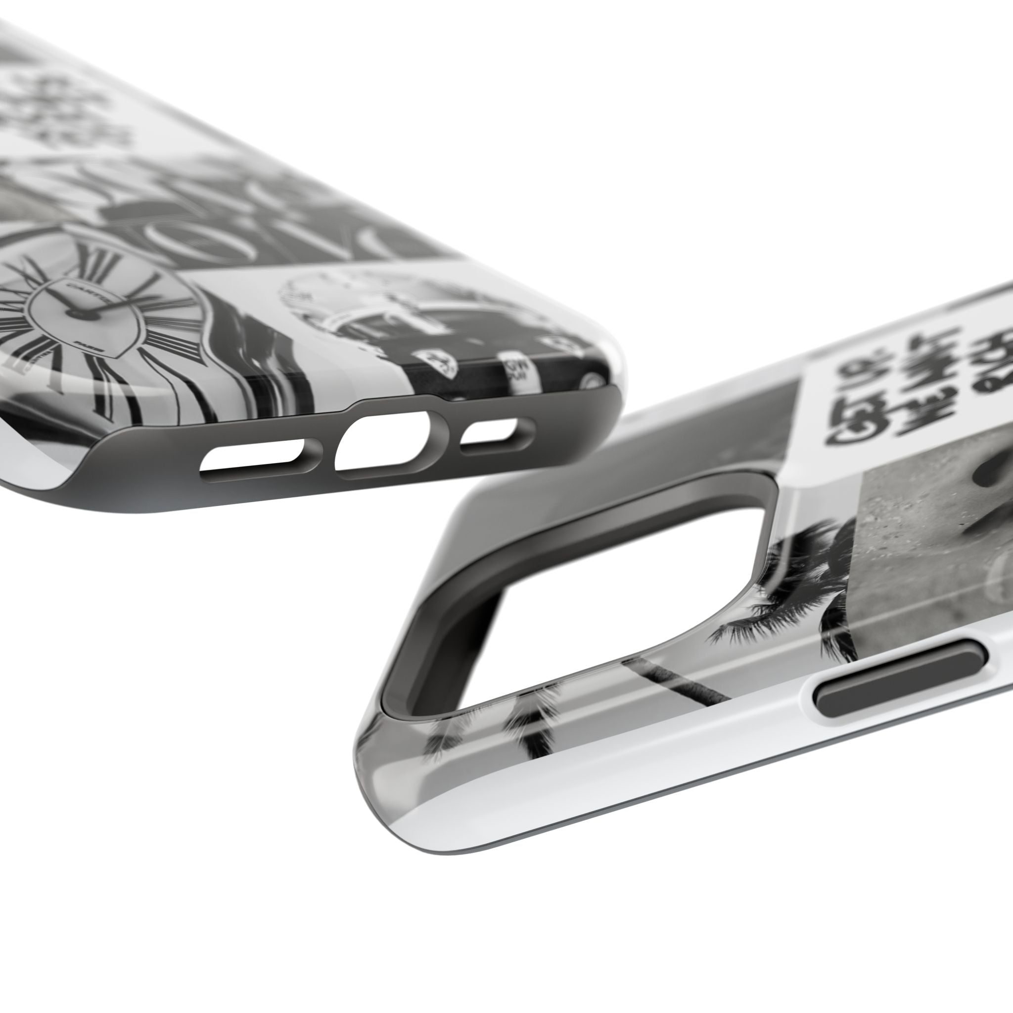 Phone Case — Black & White Collage 'Get Up. We Ain't Rich Yet.' Magnetic Impact Case