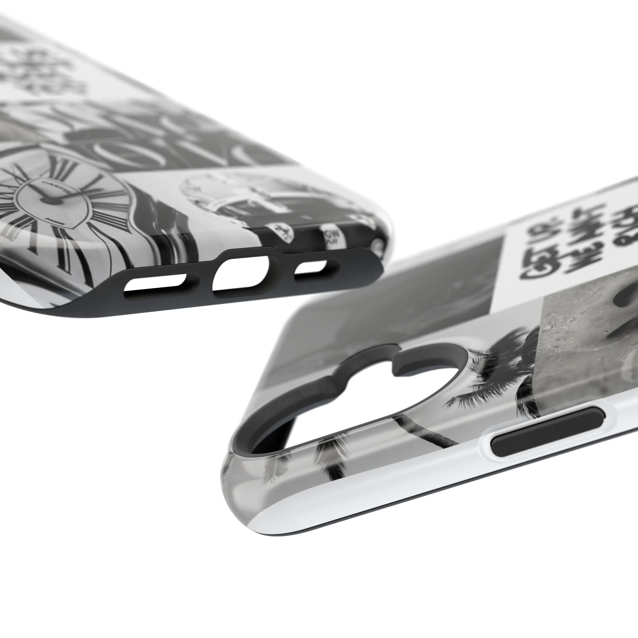 Phone Case — Black & White Collage 'Get Up. We Ain't Rich Yet.' Magnetic Impact Case