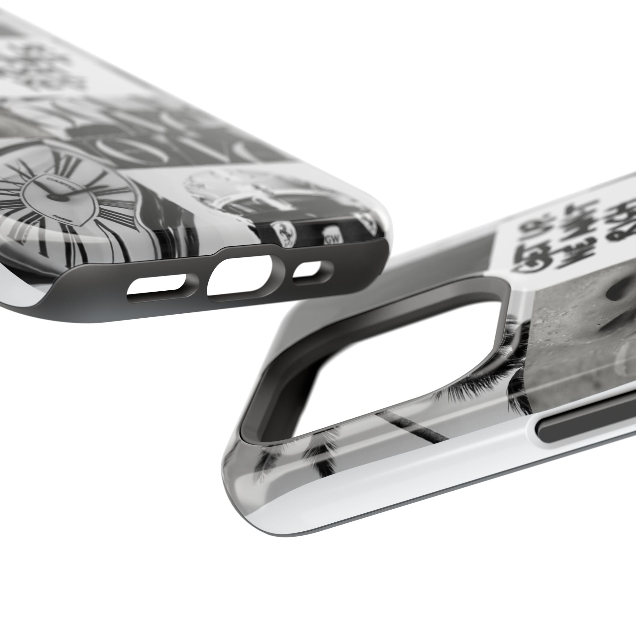 Phone Case — Black & White Collage 'Get Up. We Ain't Rich Yet.' Magnetic Impact Case